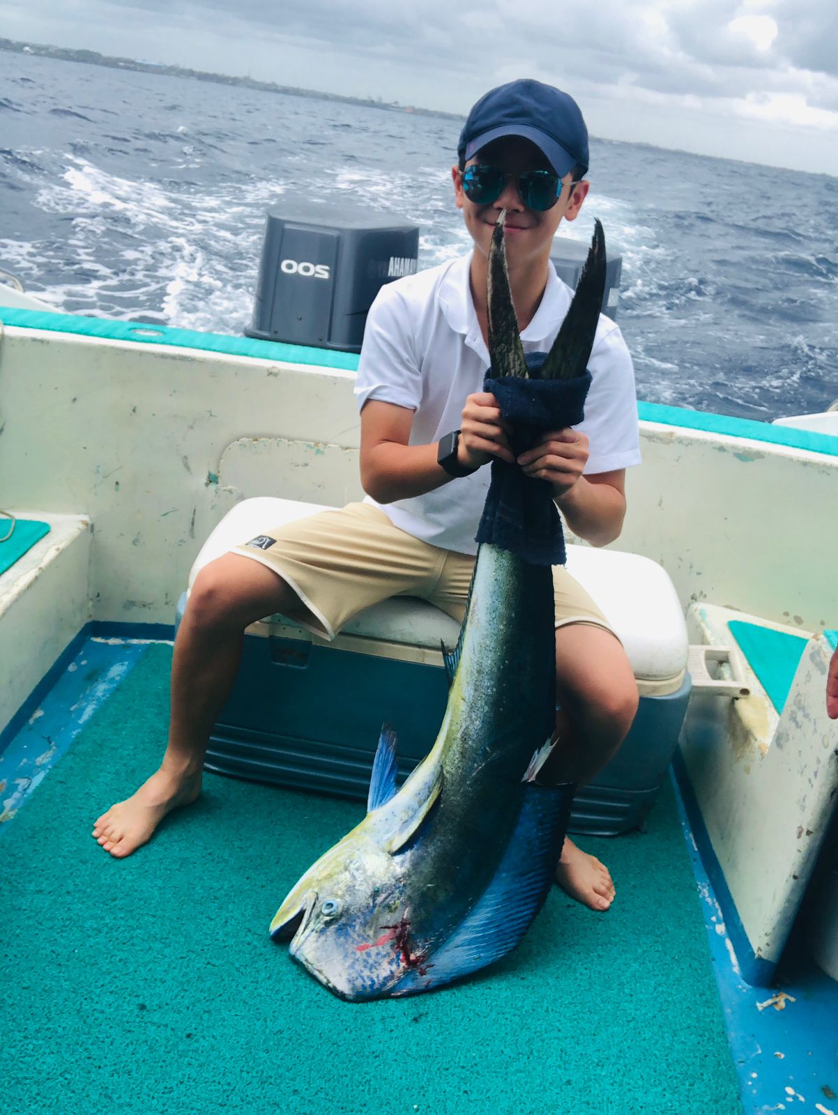 Catch of Giant Trevally on a Bali fishing trip