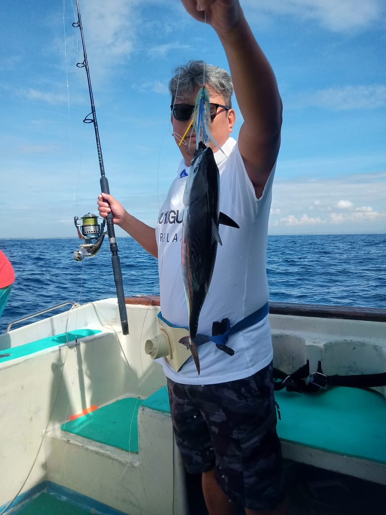 Fresh fish caught during the morning session