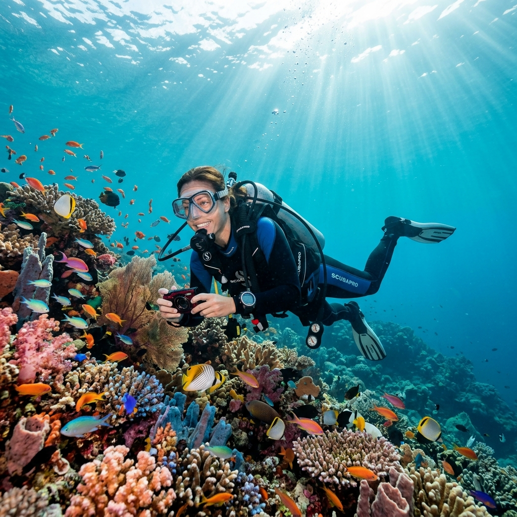 Snorkeling at Manta Point